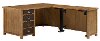Rustic Hickory Brown L Shaped Standing Desk - Heritage-3