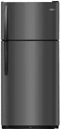 FFTR1821TD Frigidaire 18 cu ft Top Freezer Refrigerator - 30 W Black Stainless Steel