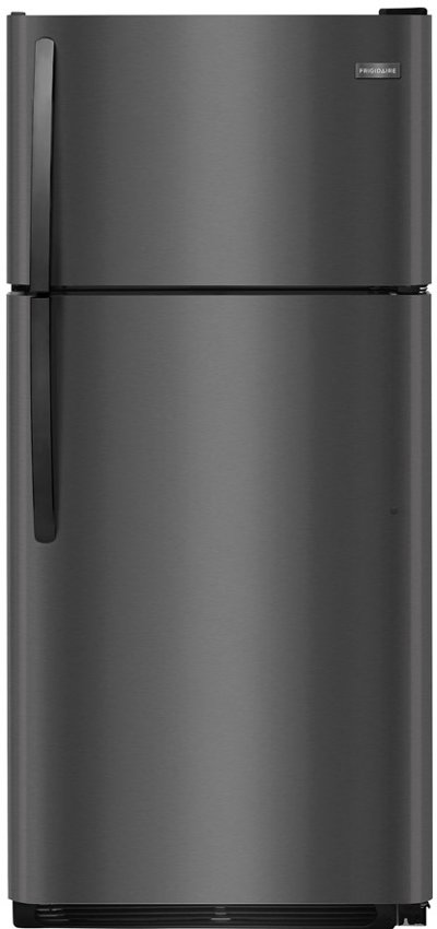 FFTR1821TD Frigidaire 18.0 cubic feet Top Freezer Refrigerator - 30 Inch Black Stainless Steel