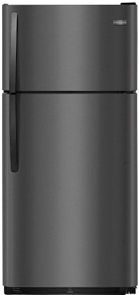 FFTR1821TD Frigidaire Top Freezer Refrigerator - 18.0 cu. ft., 30 Inch Black Stainless Steel