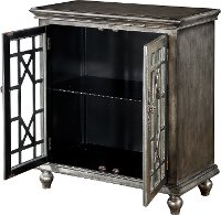 Textured Metallic 2 Door Cabinet - DeVille-2