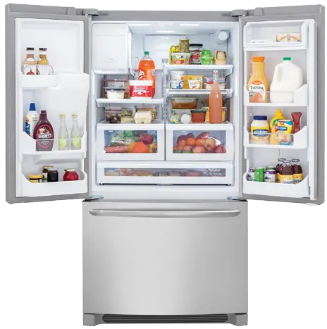 FGHD2368TF Frigidaire Gallery 21.7 cu ft French Door Refrigerator - Counter Depth Stainless Steel-2