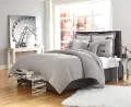 Gray Fusion King 8 Piece Bedding Collection