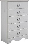 White Casual Classic Chest of Drawers - Taylor