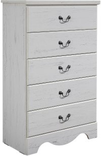 White Casual Classic Chest of Drawers - Taylor