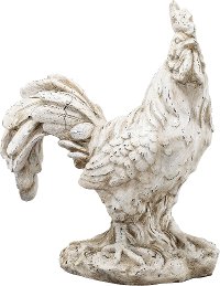 Distressed Rooster Sculpture