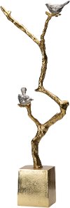 Atelier Branch Sculpture On Stand with Perched Birds
