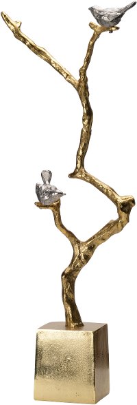 Atelier Branch Sculpture On Stand with Perched Birds