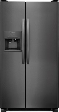 FFSS2615TD Frigidaire 25.5 cu. ft. Side-by-Side Refrigerator - 36 Inch Black Stainless Steel