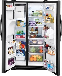 FFSS2615TD Frigidaire 25.5 cu. ft. Side-by-Side Refrigerator - 36 Inch Black Stainless Steel-3