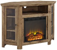 48 Inch Barn Wood Corner Fireplace TV Stand - Keaton-3