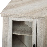 W48FPCRWO 48 Inch White Oak Corner TV Stand with Fireplace-4