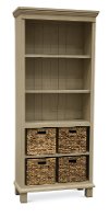Versatile Modern White Bookshelf - Smooth Reflections