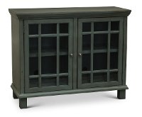 Slate Blue Modern 45 Inch TV Stand - Smooth Reflections