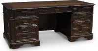 75 Inch Cherry Brown Executive Desk - Sheffield-2