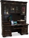 Cherry Brown Office Desk and Hutch - Sheffield