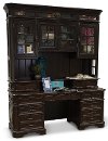 Cherry Brown Office Desk and Hutch - Sheffield-2