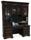 Cherry Brown Office Desk and Hutch - Sheffield-4