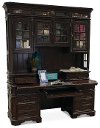 Cherry Brown Office Desk and Hutch - Sheffield-5