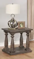 Antique Gray End Table - Regent