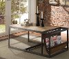 Simple Natural Brown Coffee Table - Elm