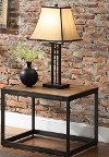 Clearance Simple Natural Brown End Table - Elm