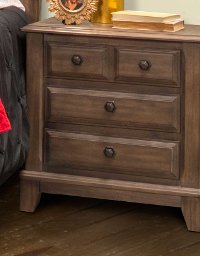 Classic Walnut Brown Nightstand - Hemingway