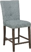 Gray Upholstered Counter Height Bar Stool - Hollis