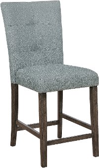 Gray Upholstered Counter Stool - Hollis