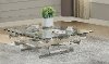 Contemporary Geometric Glass Coffee Table - Salonius
