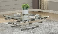 Contemporary Geometric Glass Coffee Table - Salonius