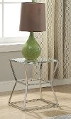 Clearance Contemporary Geometric Glass End Table - Salonius