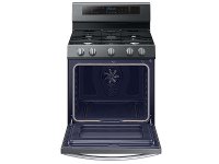 NX58M6630SG Samsung Gas Range with blue LED illuminated knobs - 5.8 cu. ft. Black Stainless Steel-2
