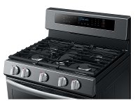 NX58M6630SG Samsung Gas Range with blue LED illuminated knobs - 5.8 cu. ft. Black Stainless Steel-4