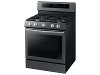 NX58M6630SG Samsung Gas Range with blue LED illuminated knobs - 5.8 cu. ft. Black Stainless Steel-6