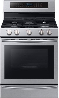 NX58M6650WS Samsung Stainless Steel 5.8 cu. ft. Slide-in Gas Range
