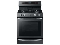 NX58M6650WG Samsung 5.8 cu. ft. Slide-in Gas Range - Black Stainless Steel