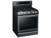 NX58M6650WG Samsung 5.8 cu. ft. Slide-in Gas Range - Black Stainless Steel-5