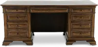 Arcadia 72 Inch Chestnut Brown Executive Desk