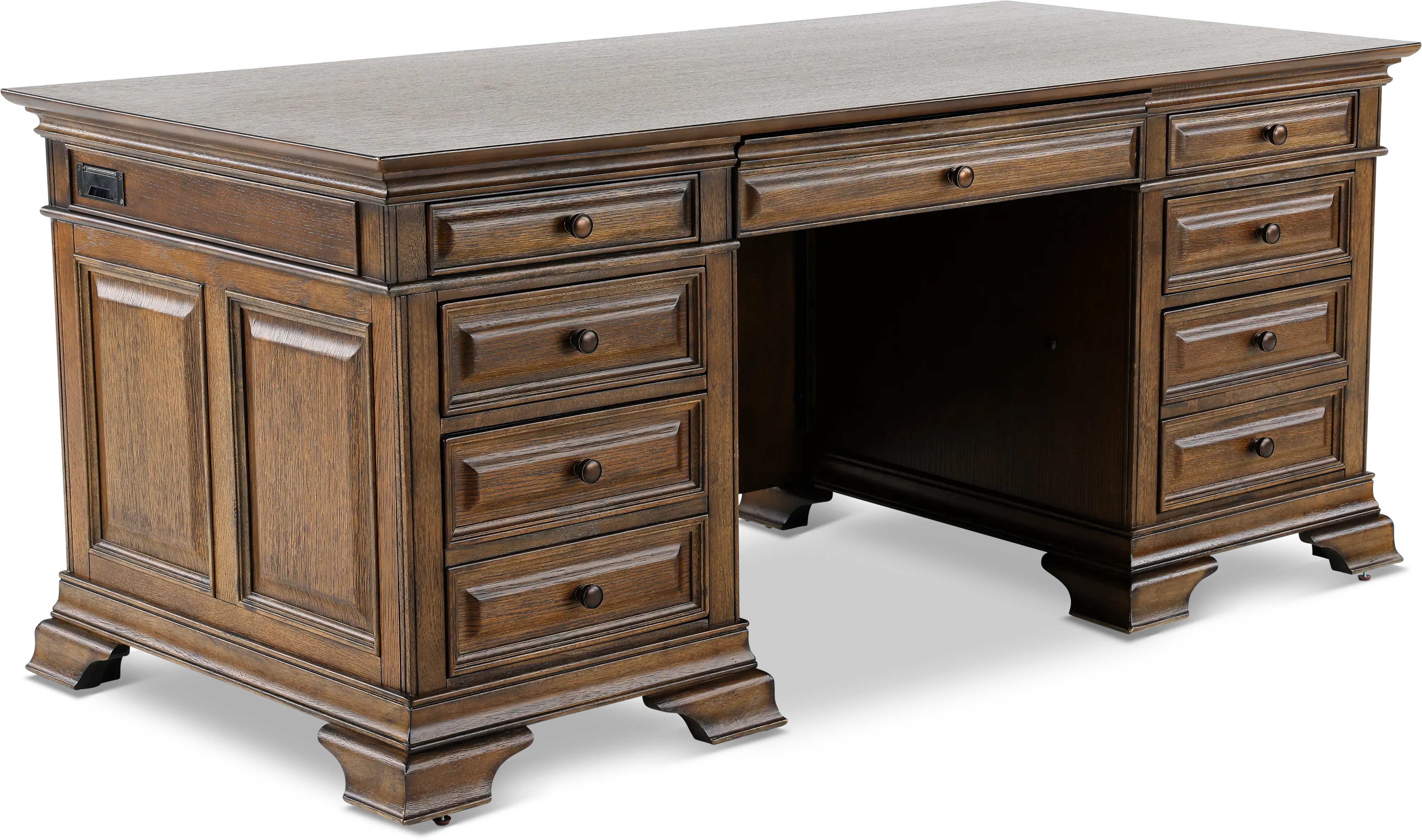 Arcadia 72 Inch Chestnut Brown Executive Desk-2
