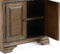 Chestnut Brown Bookshelf with Doors- Arcadia-5