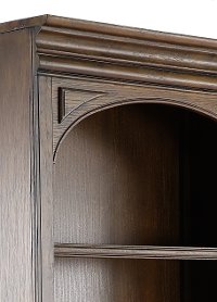 Chestnut Brown Bookshelf with Doors- Arcadia-6