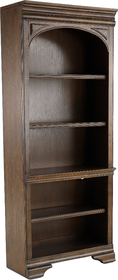 Chestnut Brown Open Bookshelf - Arcadia
