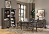 Chestnut Brown Open Bookshelf - Arcadia-4