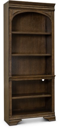 Chestnut Brown Open Bookshelf - Arcadia-6