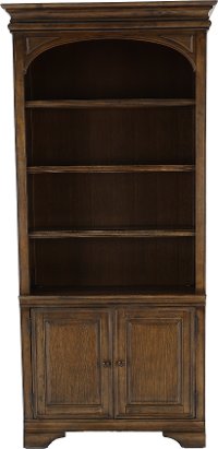 Chestnut Brown Display Bookshelf - Arcadia-4