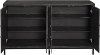 Dark Gray 4-Door Credenza - Amberly-2