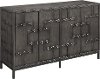 Dark Gray 4-Door Credenza - Amberly-3