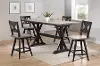 Clearance Orlando Sand and Black Counter Height Dining Table