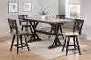 Sand and Black Counter Height Dining Table - Orlando